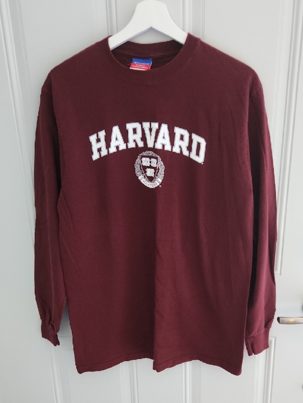 Champion Harvard Maroon Long Sleeve Tee